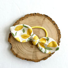 Load image into Gallery viewer, lemons-white | knotted bow