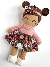 Load image into Gallery viewer, wild rose-burgundy | top & skirt