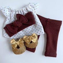 Load image into Gallery viewer, gold dot | top & leggings