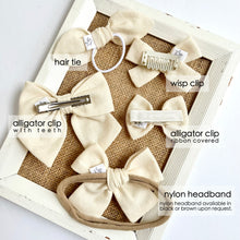 Load image into Gallery viewer, sage | school girl bow