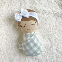 Load image into Gallery viewer, gingham-mist | swaddle bébé