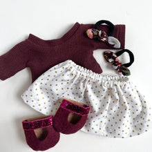 Load image into Gallery viewer, gold dot | top & skirt