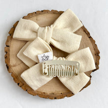Load image into Gallery viewer, ivory | school girl bow