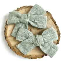 Load image into Gallery viewer, sage | school girl bow