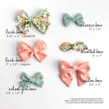 Load image into Gallery viewer, blush | school girl bow