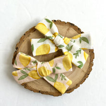 Load image into Gallery viewer, lemons-white | school girl bow