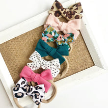 Load image into Gallery viewer, emerald | school girl bow headband