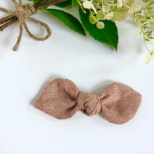 Load image into Gallery viewer, linen knotted bow | bronze