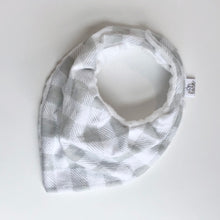 Load image into Gallery viewer, buffalo plaid-white | drool bib