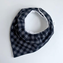 Load image into Gallery viewer, buffalo plaid-black | drool bib