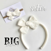 Load image into Gallery viewer, white | school girl bow