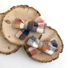 Load image into Gallery viewer, nutmeg plaid | school girl bow