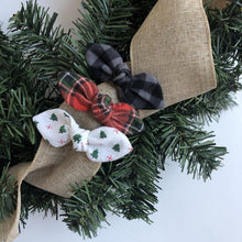 Load image into Gallery viewer, buffalo plaid-black | knotted bow