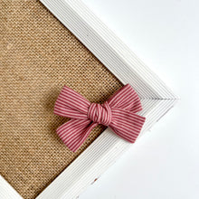 Load image into Gallery viewer, antique rose stripe | school girl bow