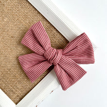 Load image into Gallery viewer, antique rose stripe | lark bow