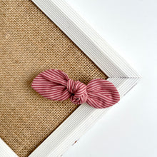 Load image into Gallery viewer, antique rose stripe | knotted bow