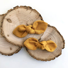 Load image into Gallery viewer, mustard | knotted bow