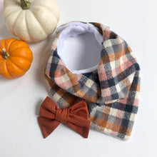 Load image into Gallery viewer, nutmeg plaid | drool bib