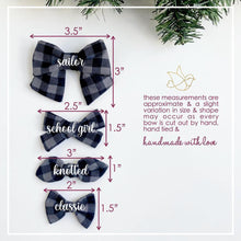 Load image into Gallery viewer, tartan plaid | knotted bow