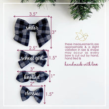 Load image into Gallery viewer, buffalo plaid-black | sailor bow