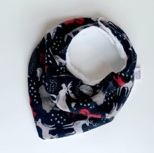 Load image into Gallery viewer, hudson forest animals | drool bib
