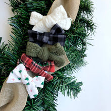 Load image into Gallery viewer, buffalo plaid-black | school girl bow