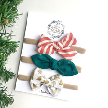 Load image into Gallery viewer, holiday trio | hairbow set