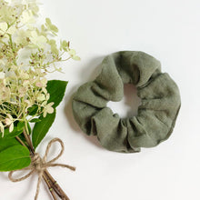 Load image into Gallery viewer, linen scrunchie | sage