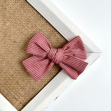 Load image into Gallery viewer, antique rose stripe | lark bow