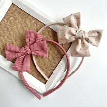 Load image into Gallery viewer, antique rose stripe | bow headband