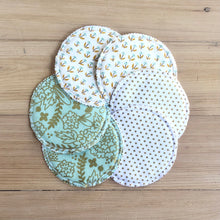 Load image into Gallery viewer, flower field in gold | reusable nursing pads