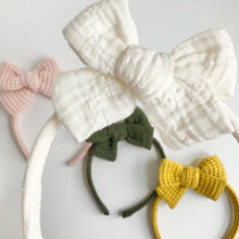 Load image into Gallery viewer, white | bow headband