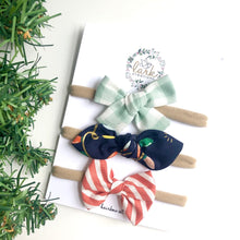 Load image into Gallery viewer, holiday trio | hairbow set
