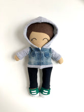 Load image into Gallery viewer, hoodie jean jacket | outfit