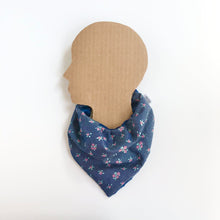 Load image into Gallery viewer, drool bib | floral chambray