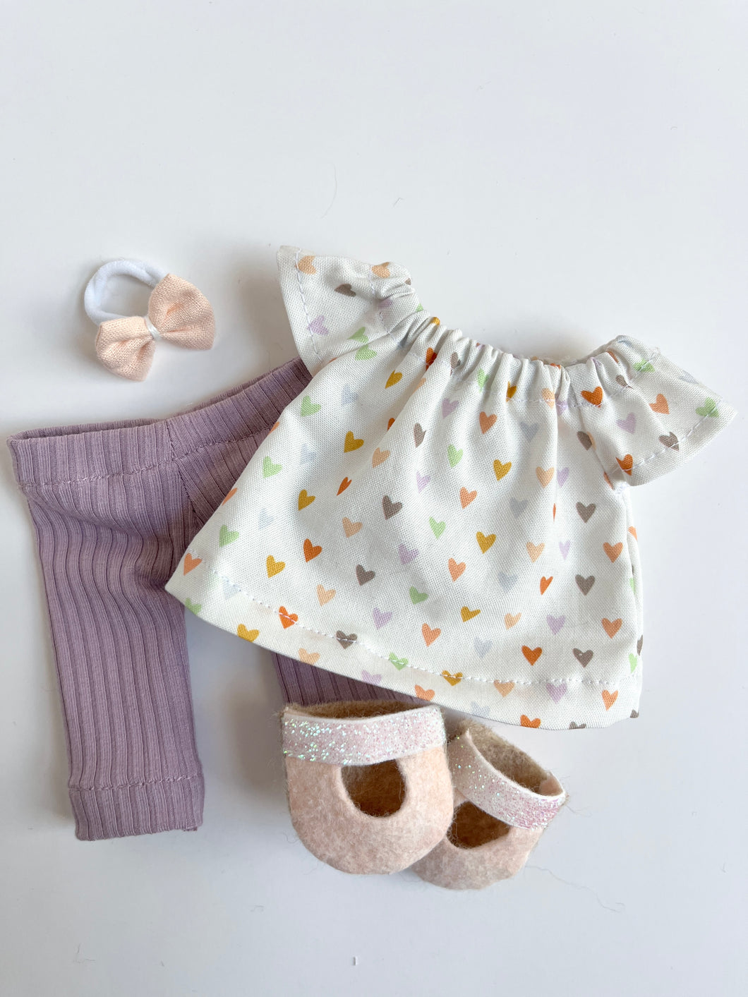 rainbow hearts | top & leggings