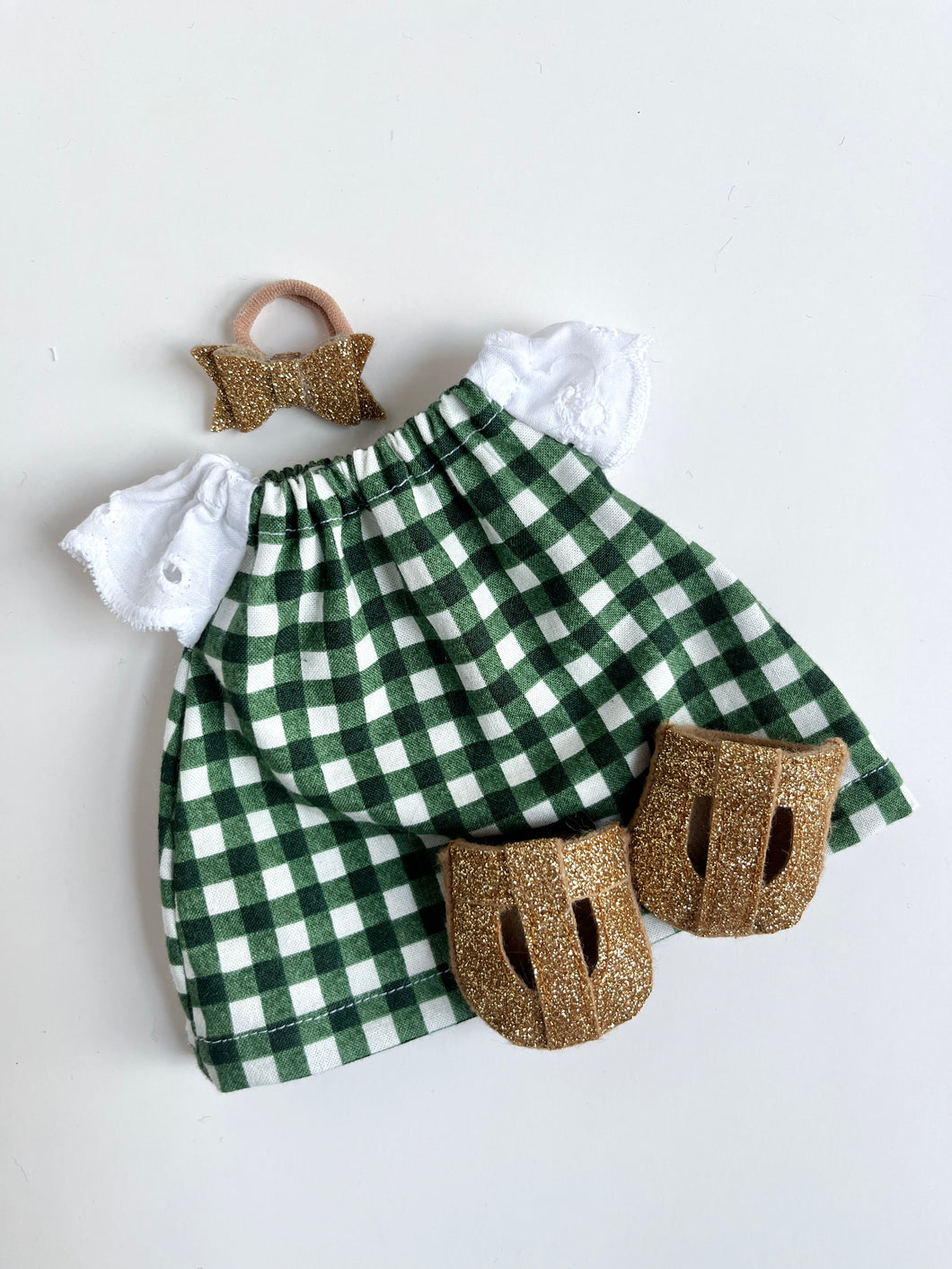 gingham-green | dress