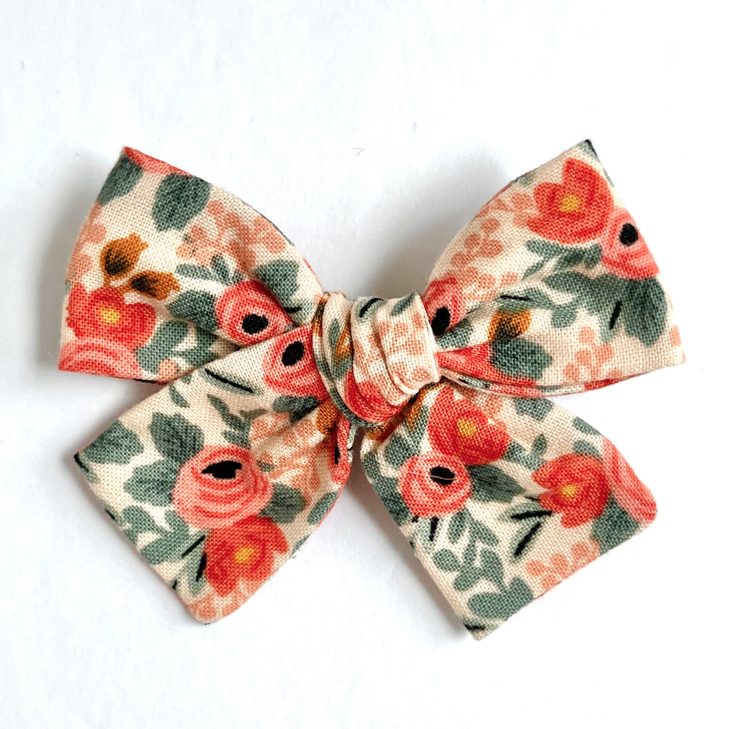 rosa-peach | lark bow