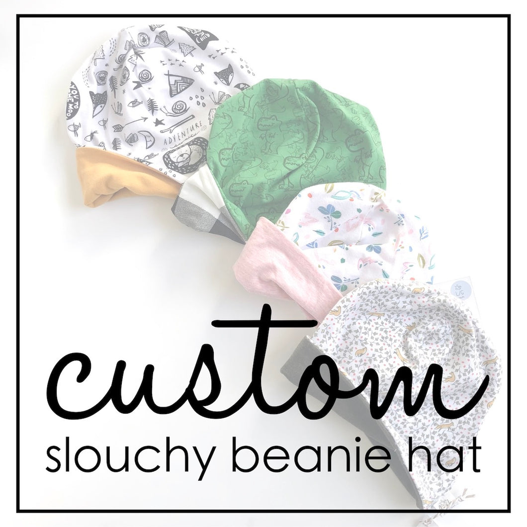 slouchy beanie hat | CUSTOM