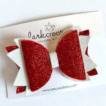 Load image into Gallery viewer, oh canada | glitter bow
