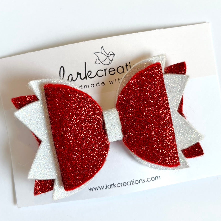 oh canada | glitter bow