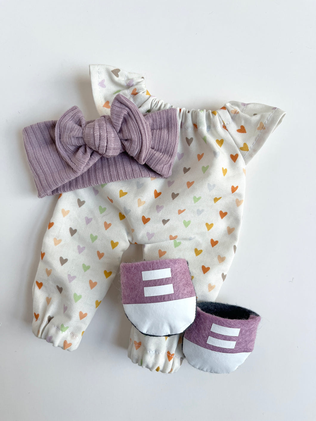 rainbow hearts | romper