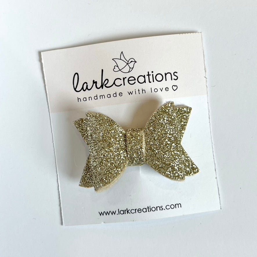 petite | glitter bow