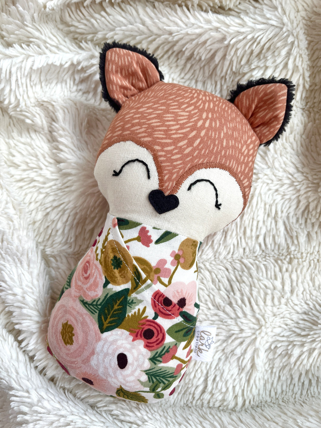 garden party - rose | fox swaddle bébé