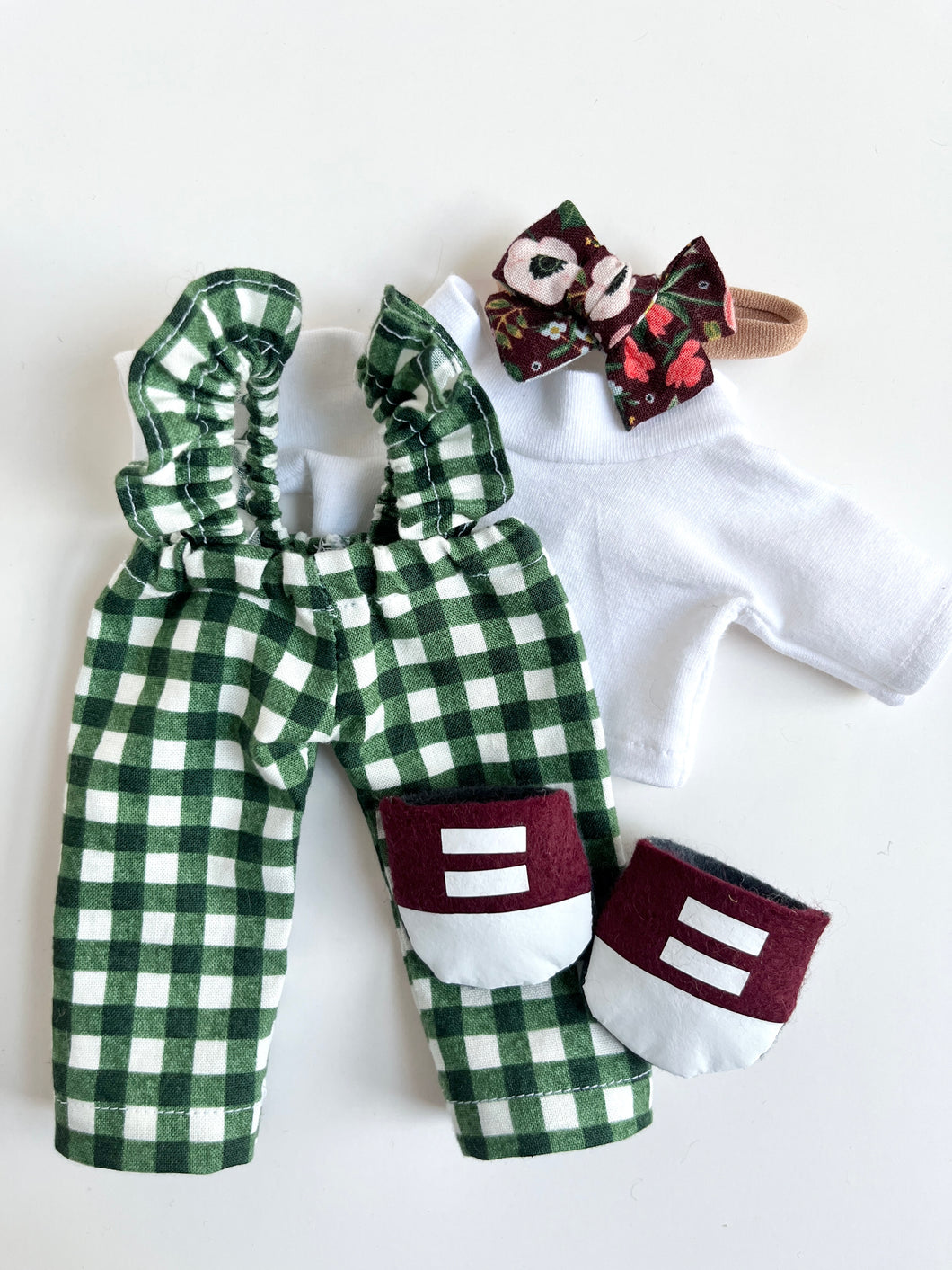 gingham-green | top & pants