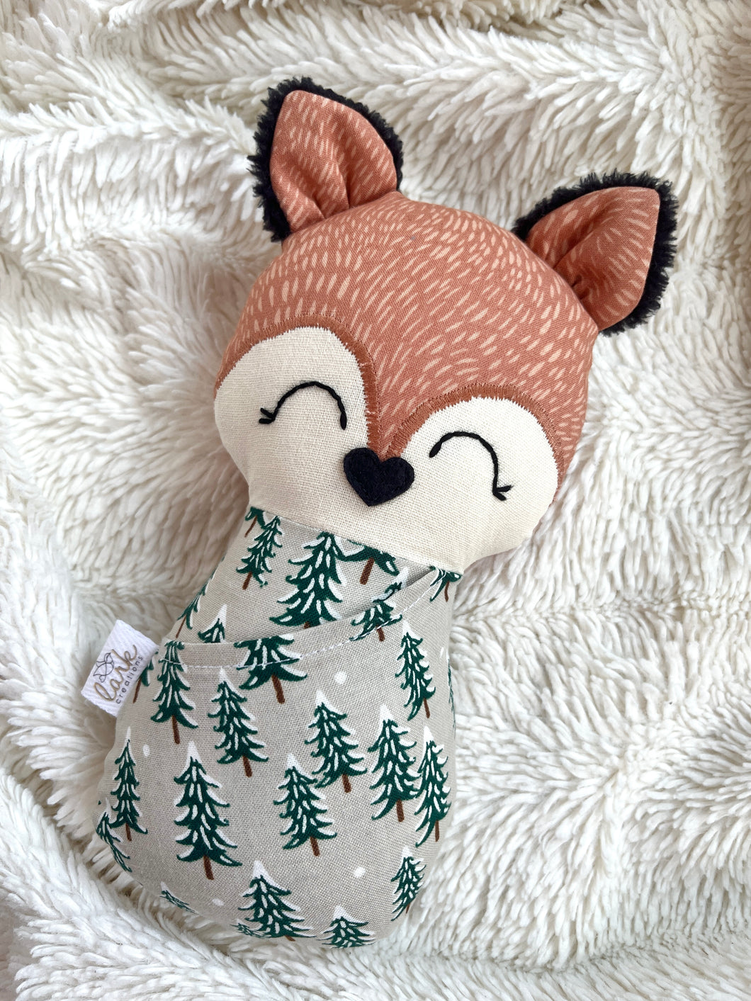fir trees | fox swaddle bébé