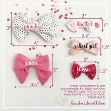 Load image into Gallery viewer, lilac gingham | sailor bow
