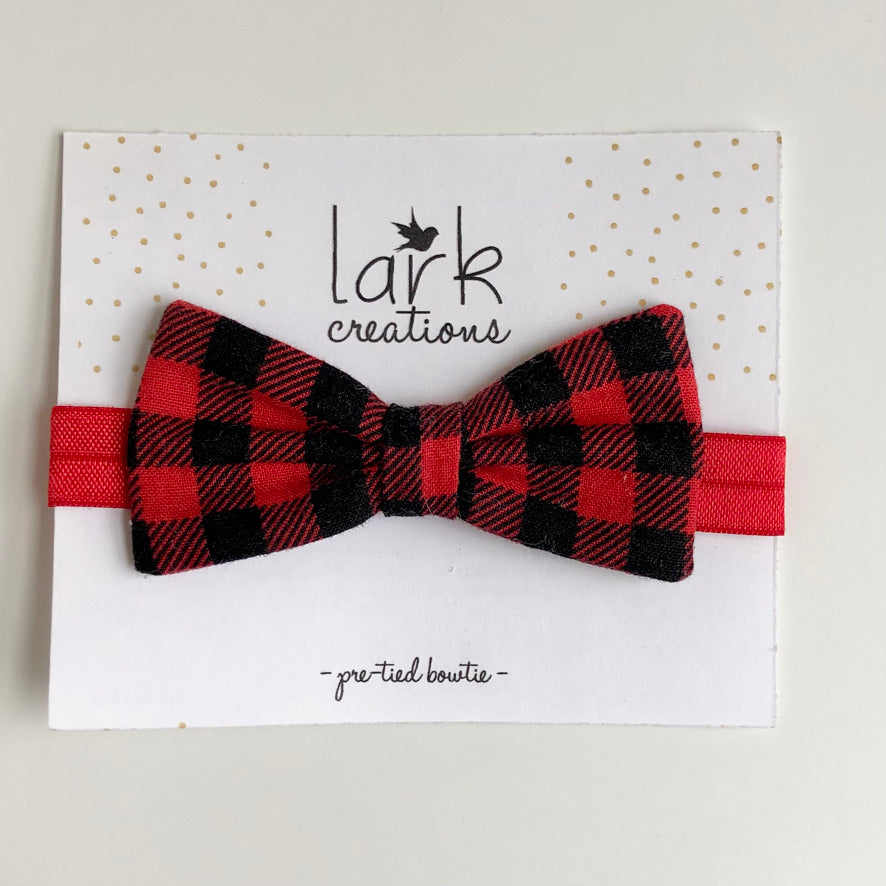 buffalo plaid | pre-tied bowtie