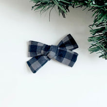 Load image into Gallery viewer, buffalo plaid-black | school girl bow
