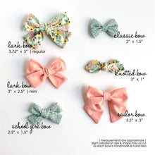 Load image into Gallery viewer, rosa - yellow | sailor bow
